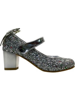 Tuğba Ortopedi 766 Kız Çocuk Kelebekli Topuklu Abiye Ayakkabı