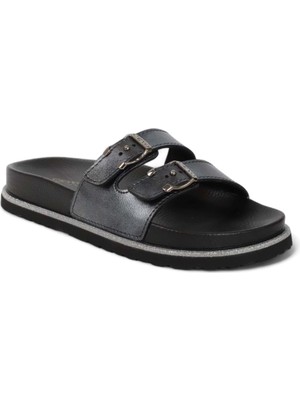 Ceyo 2020-9990-Z2 Tam Anatomik Kadın Günlük Terlik - NKT02020-SIYAH-38