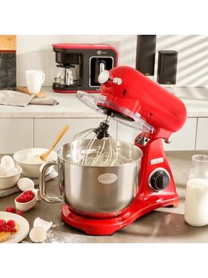 Karaca Hamur Yoğurma 1800W Güç 6,2 Lt Geniş Hacimli Full Döküm Mutfak Şefi + Onerous Mutfak Tartısı Hediye