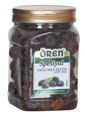Ören 500 Gram Spesiyal Yağlı Doğal Siyah Sele Zeytin