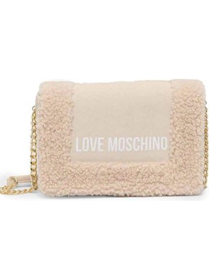 Love Moschino Krem Kadın 16X23X7 cm Çapraz Çanta JC4292PP0HKY110A