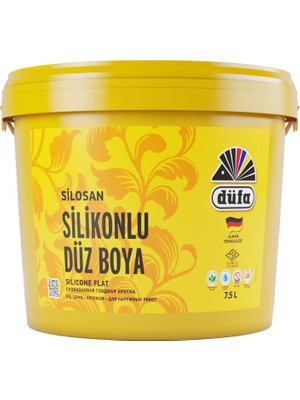 Düfa Silikonlu Düz Dış Cephe Duvar Boyası 3088 Sarin 7.5 l