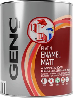 Genç Sentetik Ahşap Metal Boyası Siyah 0.75 l