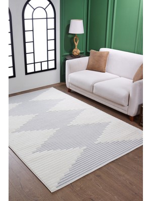 Venucci Home & Living Quincey Bukleli Yumuşak Peluş Post Shaggy Krem Çocuk Odası Oturma Odası Salon Mutfak Halısı