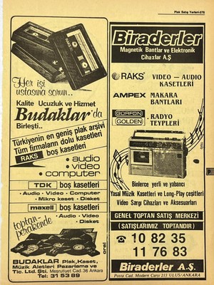 Hasyılmaz Ankara 1986 Meslek Reklam Ilanı Efemera S375