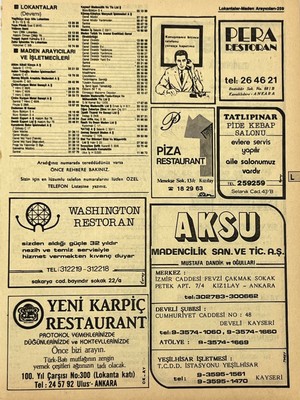 Hasyılmaz Ankara 1986 Meslek Reklam Ilanı Efemera S259