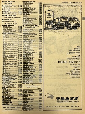 Hasyılmaz Izmir 1982-1983 Meslek Reklam Ilanı Efemera S113