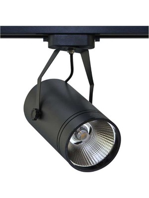 Ack 30W Sıyah 4000K Cob LED Monofaze Ray Armatürü