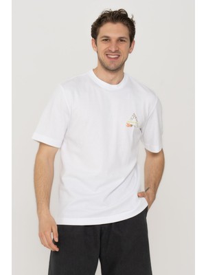 Jack & Jones Erkek Göğüs ve Sırt Baskılı Tişört - Stagger