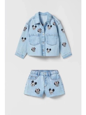 Kidmark Çocuk Modası Kız Çocuk Minnie Mouse Kot Takım