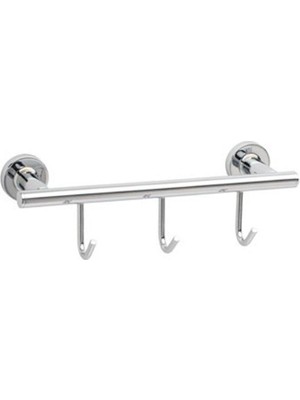 System Banyo Aksesuarları Duvara Montajlı Çok Askılık Krom 60x71x28 mm