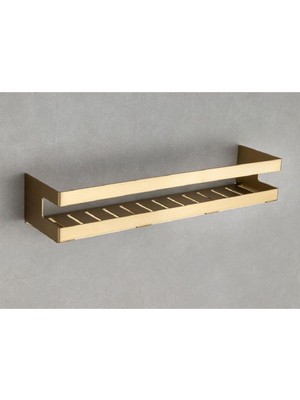 System Banyo Aksesuarları Banyo Duş Raf Sistemi Gold Branch Renk 40 cm