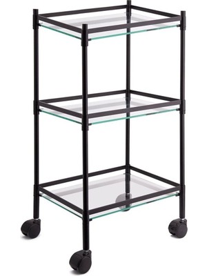 Hareketli Banyo Sehpası Siyah Renk 810X333X429 Mm