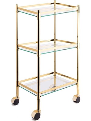 Hareketli Banyo Sehpası Gold Renk 810X333X429 Mm