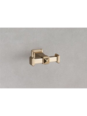 Dorık İkili Askılık Gold Renk 79X31X92 Mm