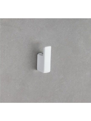 Flat Askılık Beyaz Renk 63X29X20 Mm