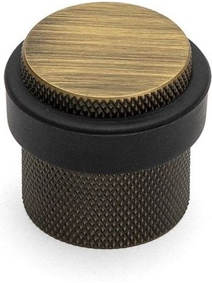 System 1017 Kapı Stoperi Yapışkanlı/Vidalı Antik Renk Çap 32 mm