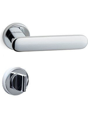 Sınus Rozetli Kapı Kolu Krom Rengi Wc - Hha227Ro12W Cr