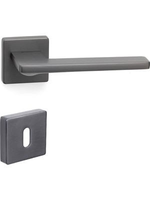 Sarp Füme - Oda Rozetli Kapı Kolu - Hha209Ro11N Bbn