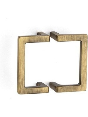 64 Mm Antik Rengi Modern Kulp Yarım Tek Adet - Ssy4704 0064 Abm