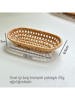 YC1 Tamamen El Yapımı Rattan Meyve Tabağı, Çatal-Bıçak Sepeti, Ekmek Atıştırma Sepeti (Yurt Dışından)