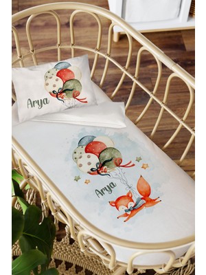 Homamia Isme Özel Anne Yanı 60X100 Beşik Uyku Nevresim Takımı