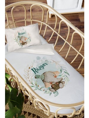 Homamia Isme Özel Anne Yanı 60X100 Beşik Uyku Nevresim Takımı