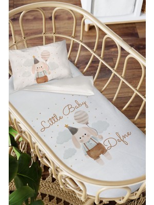 Homamia Isme Özel Anne Yanı 60X100 Beşik Uyku Nevresim Takımı