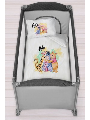 Homamia Isme Özel 75X120 Park Yatak Beşik Nevresim Takımı