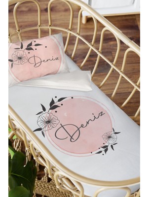 Homamia Isme Özel Anne Yanı 60X100 Beşik Uyku Nevresim Takımı