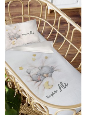 Homamia Isme Özel Anne Yanı 60X100 Beşik Uyku Nevresim Takımı