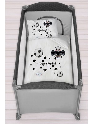 Homamia Isme Özel 75X120 Park Yatak Beşik Nevresim Takımı