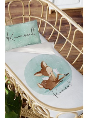 Homamia Isme Özel Anne Yanı 60X100 Beşik Uyku Nevresim Takımı