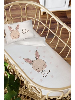 Homamia Isme Özel Anne Yanı 60X100 Beşik Uyku Nevresim Takımı