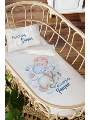 Homamia Isme Özel Anne Yanı 60X100 Beşik Uyku Nevresim Takımı