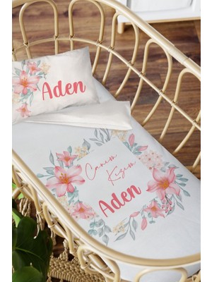 Homamia Isme Özel Anne Yanı 60X100 Beşik Uyku Nevresim Takımı