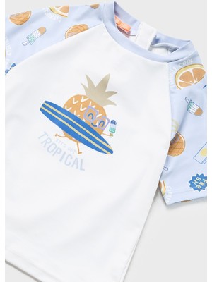 Mayoral Erkek Bebek Upf 40 Koruma Yüzme T-Shirtü Mavi 1028