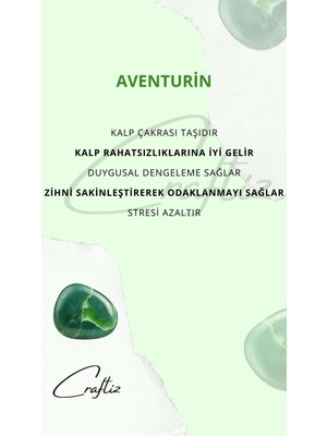 Craftiz Piramit Aventurin Taşı Masaüstü Aksesuarı