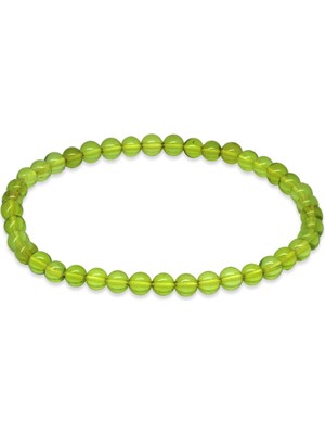 Gümüş Hediye Al Küre Kesim Yeşil Doğal Damla Kehribar Kadın Bileklik