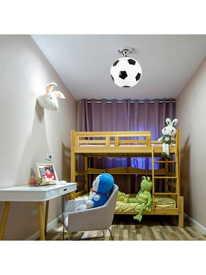 Xinhang LED Football Pendant Light, E27 Lampholder, Glass Round Body Pendant Lamp For Children's Room, Aisle (Yurt Dışından)