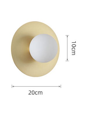 Xinhang 5W Copper Glass Ball Neutral Light Living Room Decorative Wall Lamp (Yurt Dışından)