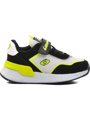 Ayakmod 730-P Siyah-Beyaz-Fosfor Sarı Çocuk Spor Ayakkabı