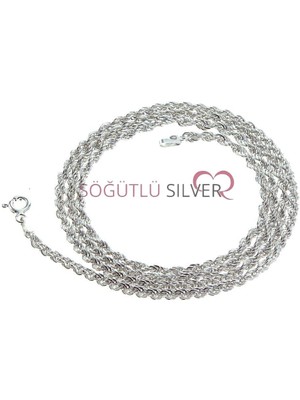 Söğütlü Silver Halat Zıncir (Kolye Zinciri) SGTL6855