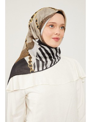 Levidor Lêvi D'or Soft Pamuk Eşarp - 90058-01 Siyah Krem