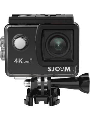 SJCAM SJ4000 Air WiFi 4K UHD 16MP 135° 2” Geniş Ekran H.264 900mAh 30 Metre Su Geçirmez Kılıflı Aksiyon Kamerası Siyah
