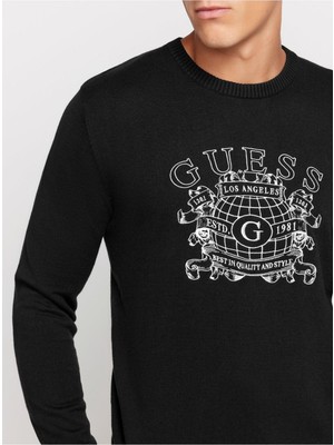 Guess Brıtton Ls Cn Embroı Kazak