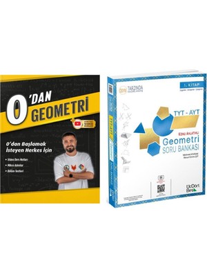 ÜçDörtBeş Yayınları 0'dan Geometri ve Üçdörtbeş Yayınları TYT  AYT Geometri Soru Bankası