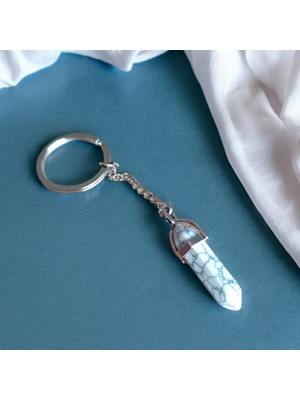 Mga Doğaltaş Çivi Kesim Havlit  Taşı Orijinal Doğal Taş Hakiki Gerçek Taş Çelik Zincir Takı Doğal Taş