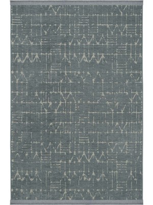 Cool Halı Berry 8206 Antrasit Halı Oturma Odası Halısı Kaymaz Taban Halı Kesme Halı Yolluk Ince Halı Kilim