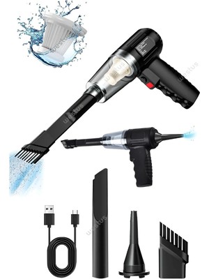 Ventus Mini Vakumlu Şarjlı Araç Süpürgesi Oto Süpürge Ultra Yüksek Çekim Gücü El Süpürgesi Vakum Cihazı